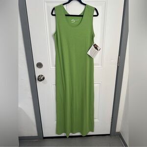 Serena Williams Signature Green Maxi Dress Sleeveless Size M New With Tags